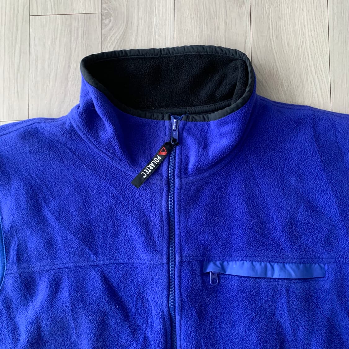 엘엘빈 90S 폴라텍 퍼플 블루 집업 베스트 made in usa  상품이미지2