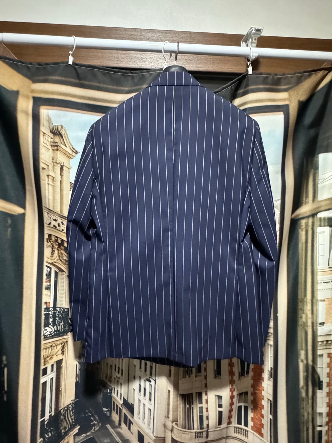 맨 온더 분 더블 네이비 스트라이프 자켓 48 사이즈 상품이미지6