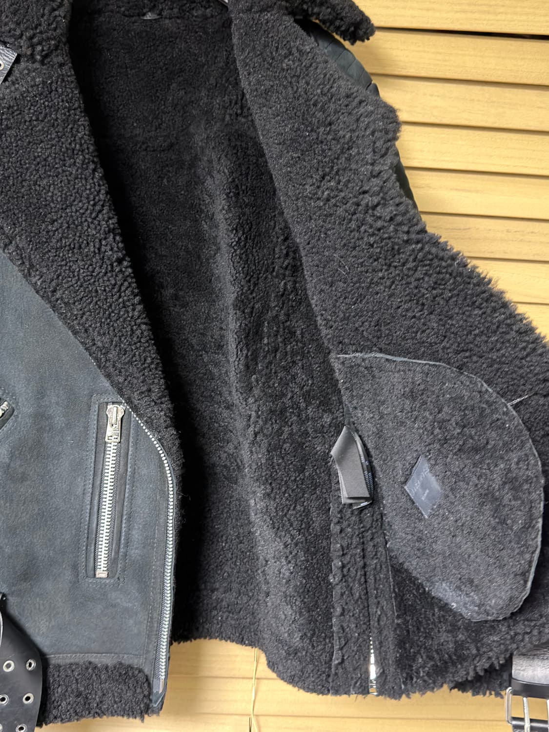 올세인츠 GARRIX 양가죽 무스탕 상품이미지4