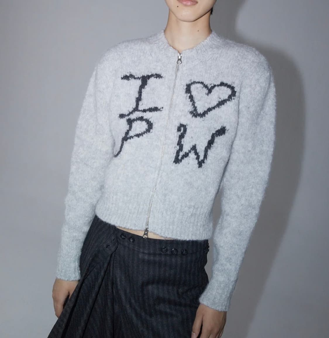 팔로마울 크러쉬 집업 니트 집업 xs size 상품이미지1