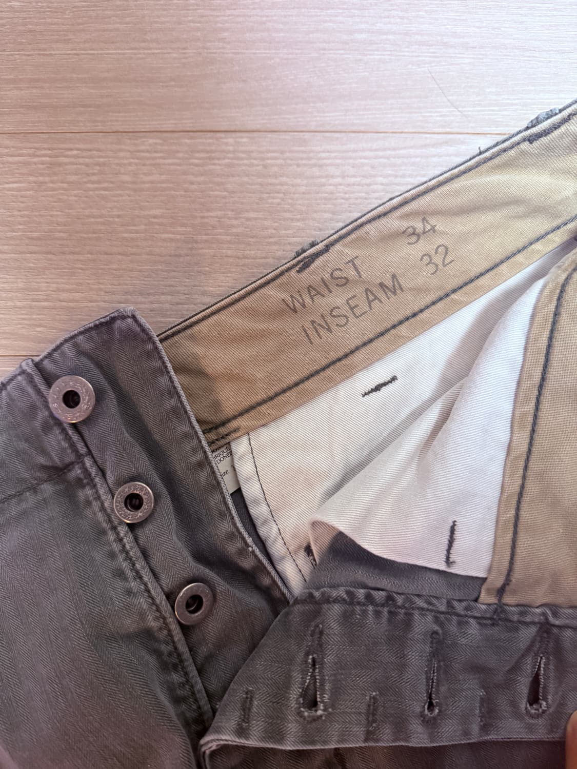 rrl 더블알엘 헤링본 필드 팬츠 34/32 카키 상품이미지2