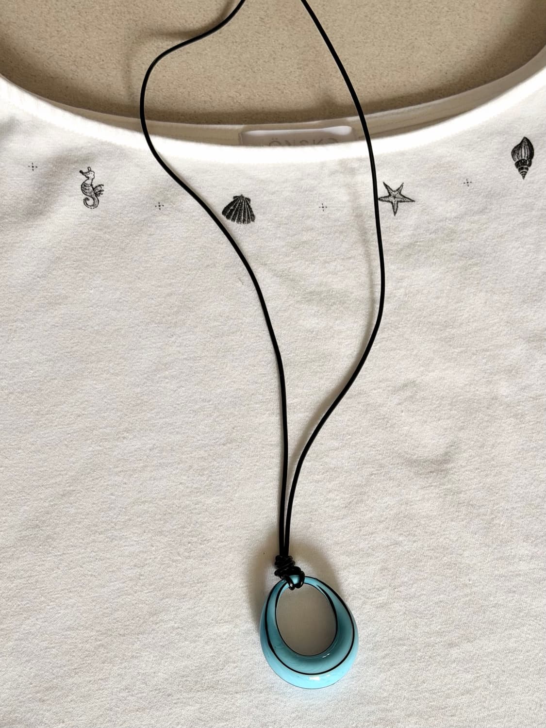 [록녹] only yours - blue oval pendant 상품이미지3