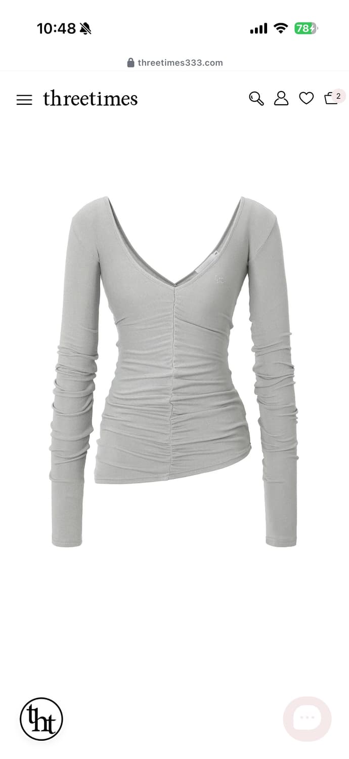 쓰리타임즈 허쉬 슬림 티 hush slim tee  상품이미지1