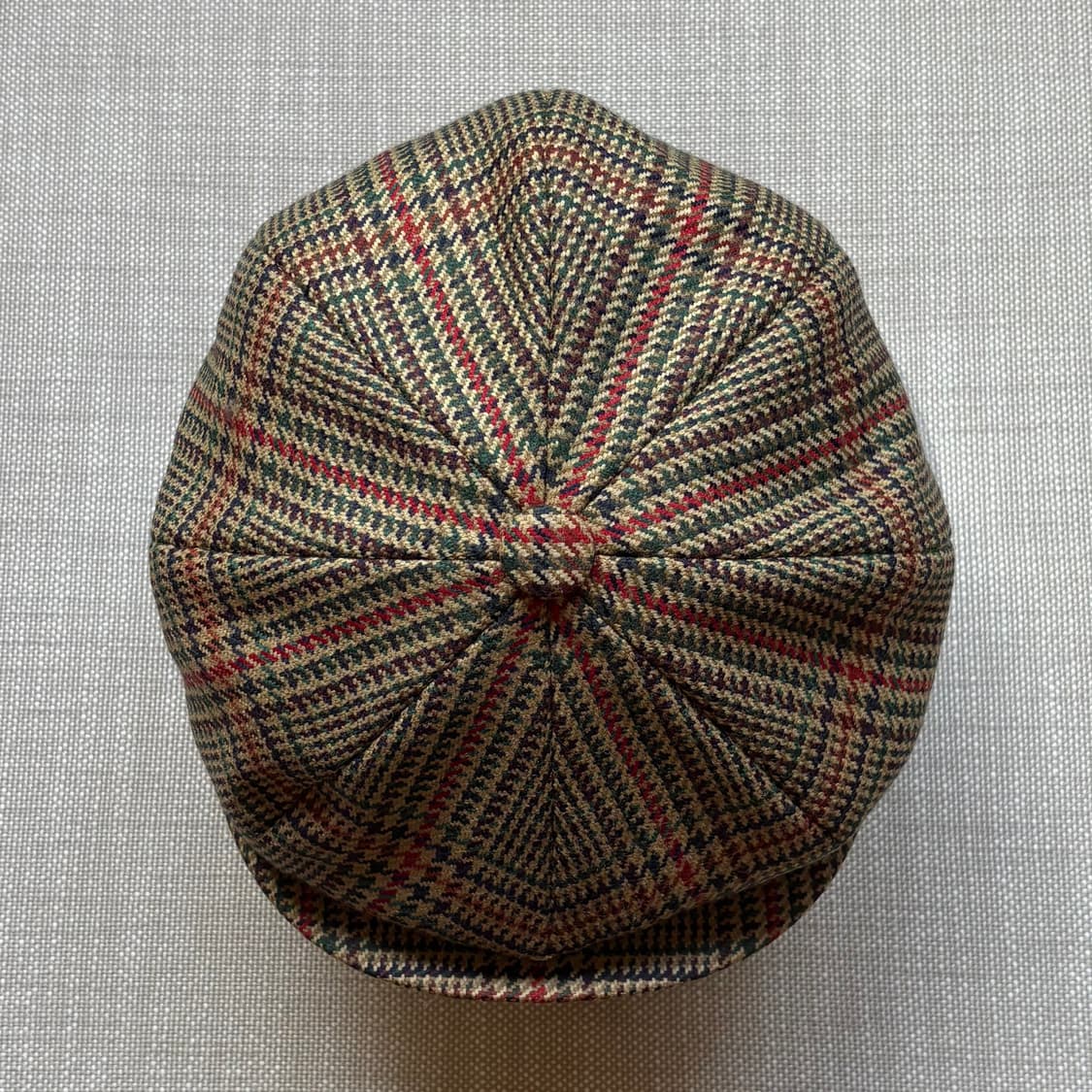 영국 Barbour 울 트위드 체크 뉴스보이 캡 상품이미지3