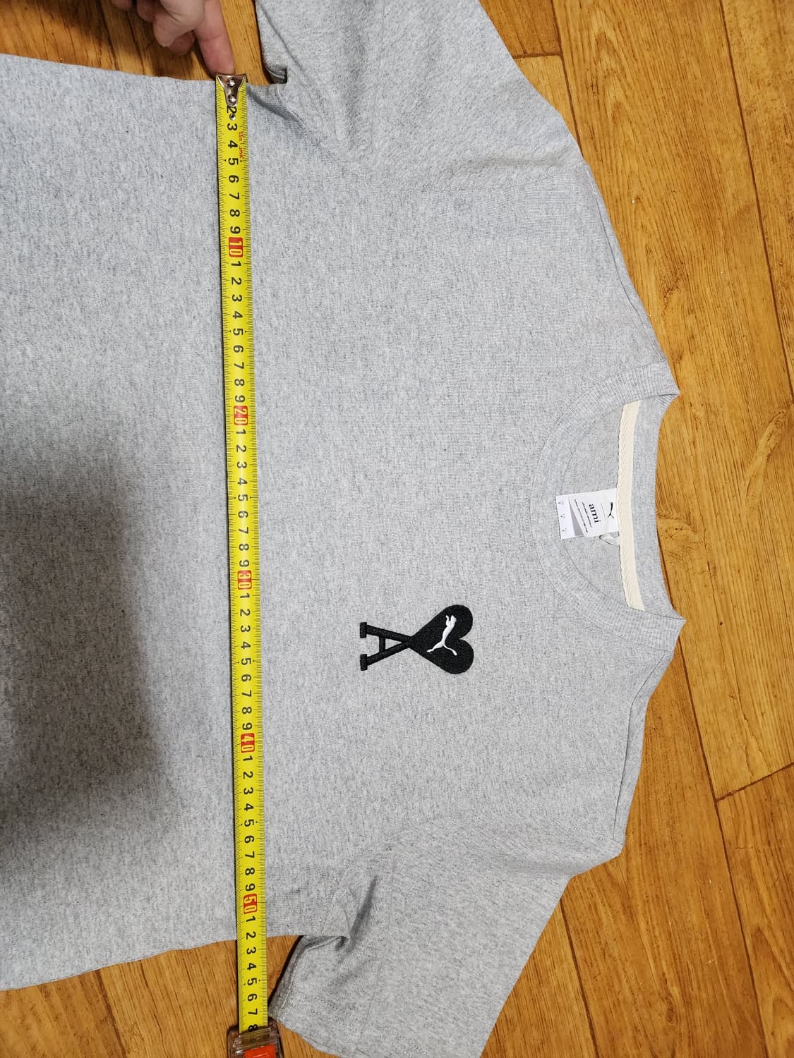 [S] 푸마 X 아미 티셔츠 라이트 그레이 상품이미지8