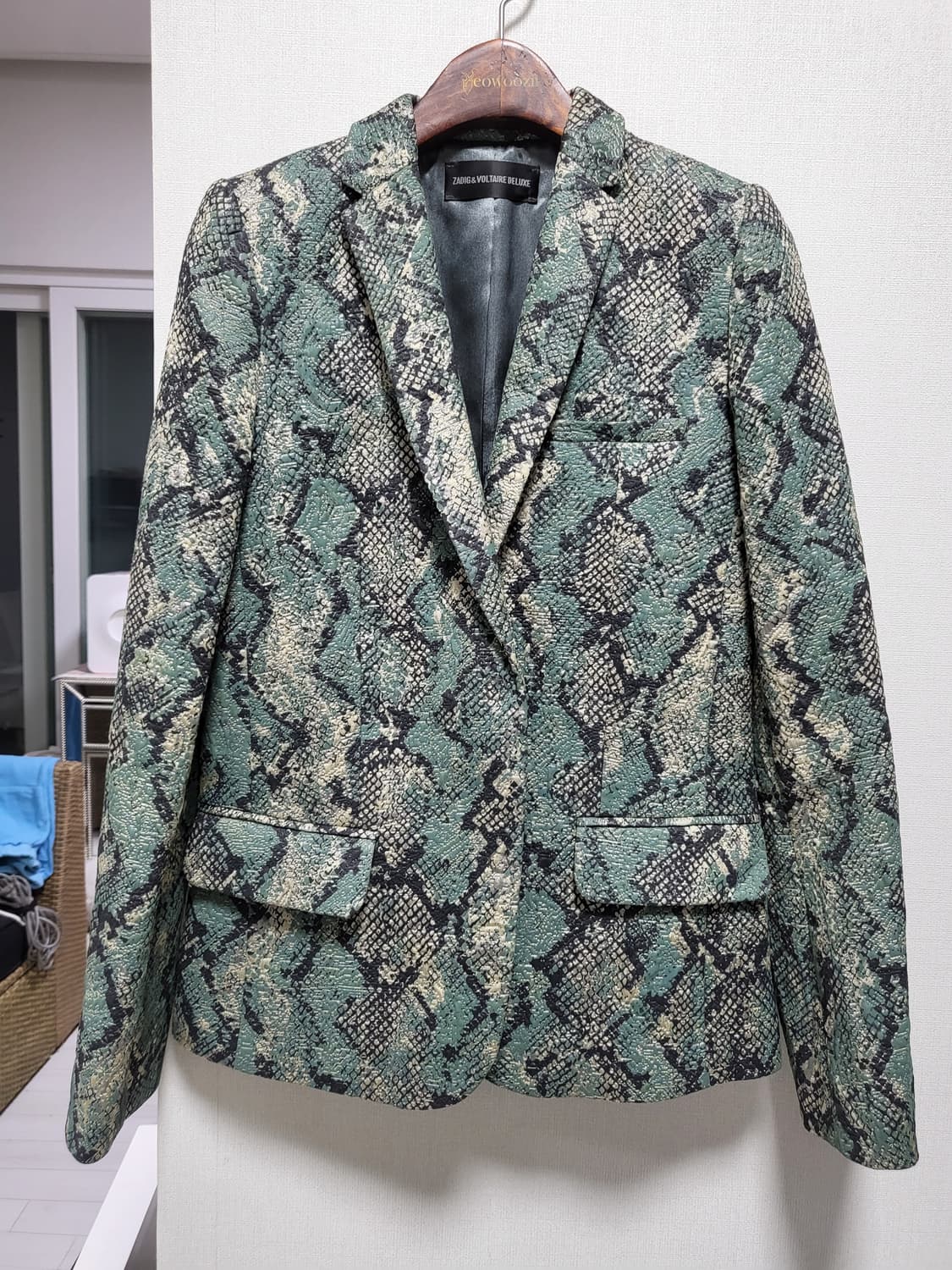 (정품거의새옷)쟈딕앤볼테르 파이톤 패턴 자켓 S 상품이미지10