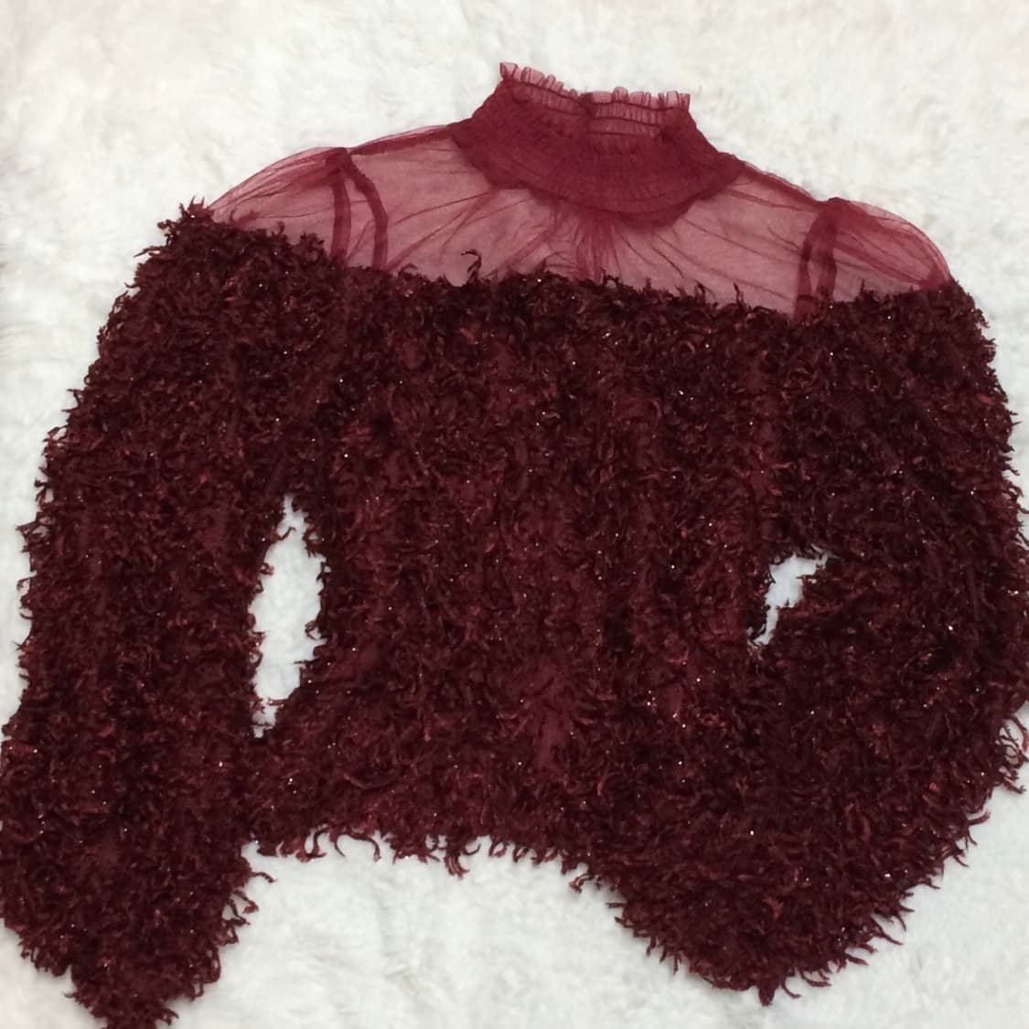 세실맥비 시스루 퍼 니트 오네갸루 히메갸루 빈티지 일브스나계 상품이미지1