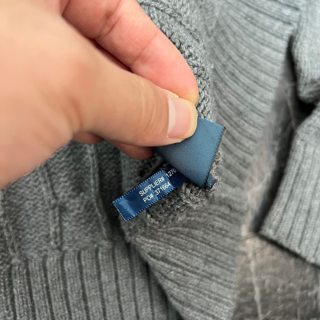 폴로랄프로렌 포니 그레이 오버사이즈 꽈배기 니트 상품이미지6