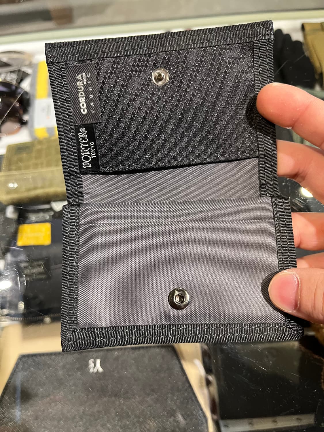 YOSHIDA PORTER 요시다포터 피그먼트 블랙 립스탑 로고 자수 코 상품이미지5