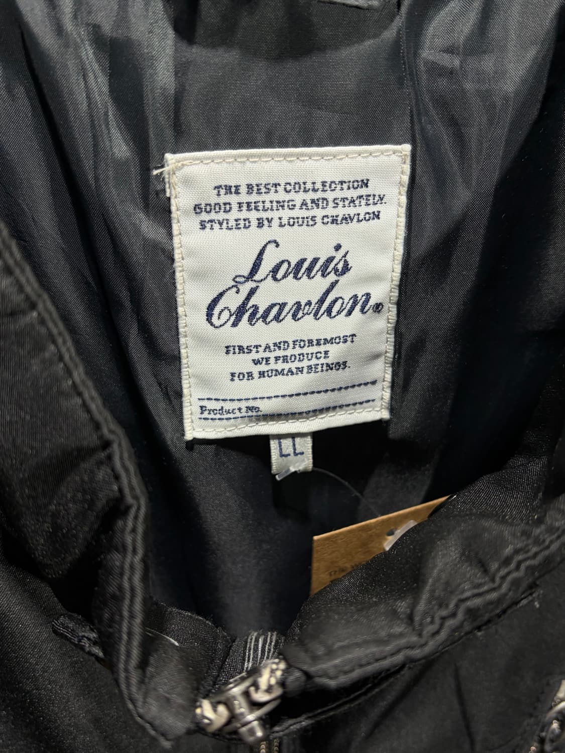 L Japan 사선포켓 절개 나일론 블루종 상품이미지5