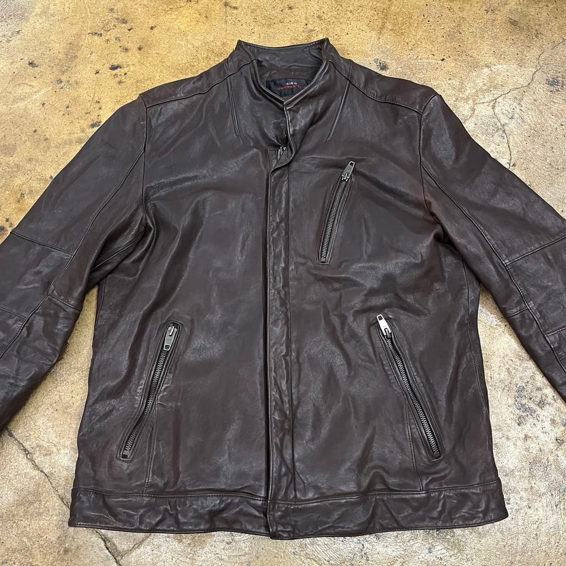 [정품/105] SIEG 파렌하이트 브라운 양가죽 자켓 b14 상품이미지3