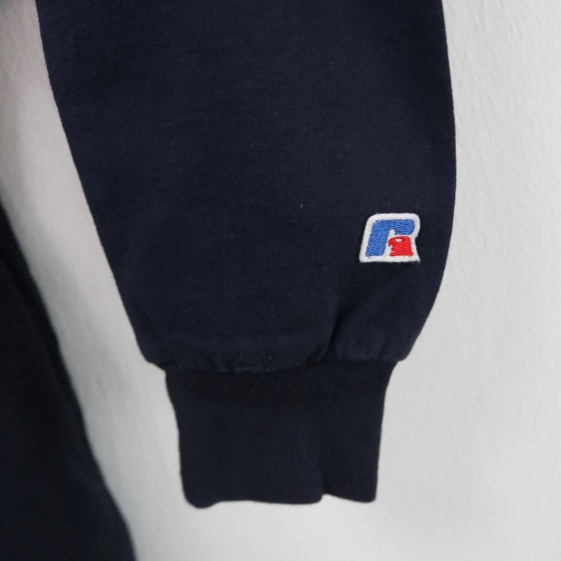 러셀(Russell Athletic) 반집업 맨투맨 네이비 상품이미지7