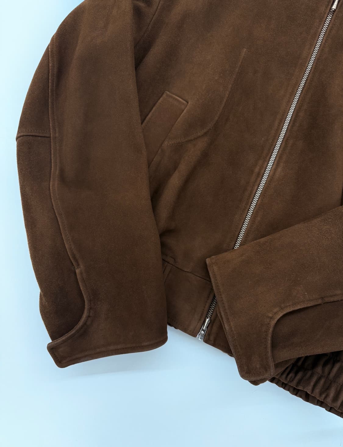STU 고트 스웨이드 자켓 브라운 L 상품이미지5