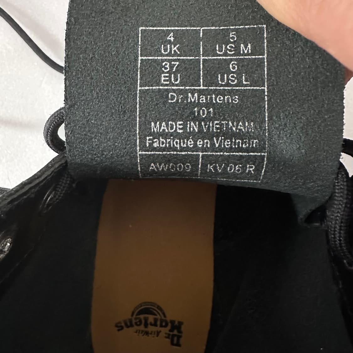 닥터마틴 101 6홀 여성 블랙 워커 부츠 UK4/EU37/230 상품이미지9