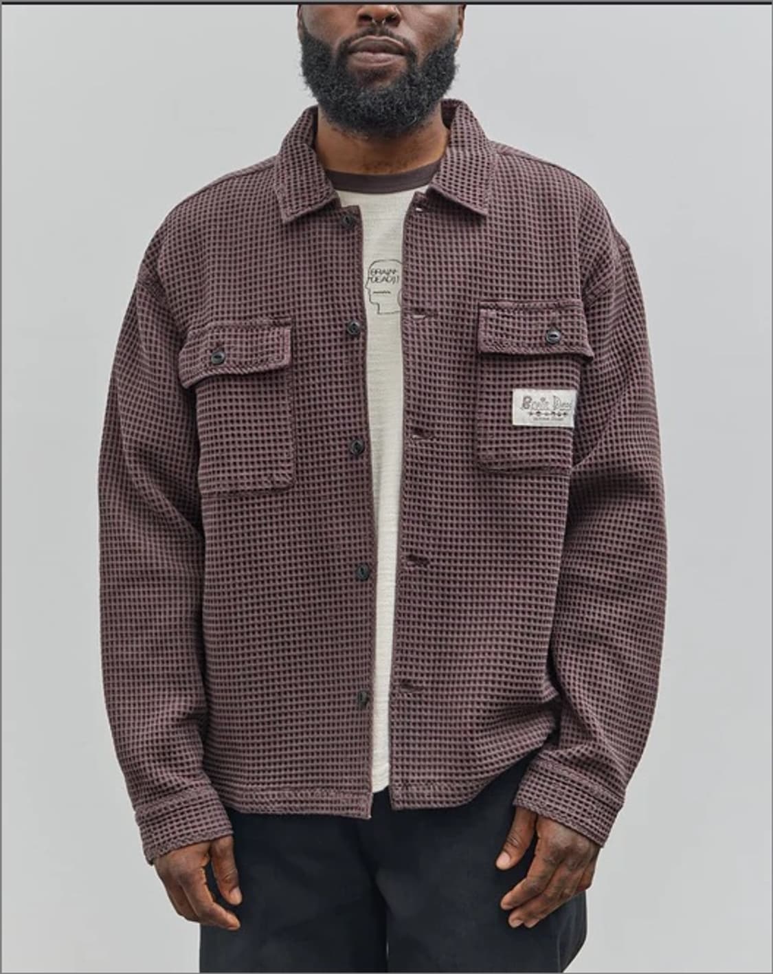 Brain Dead 와플 버튼 프론트 셔츠 상품이미지5