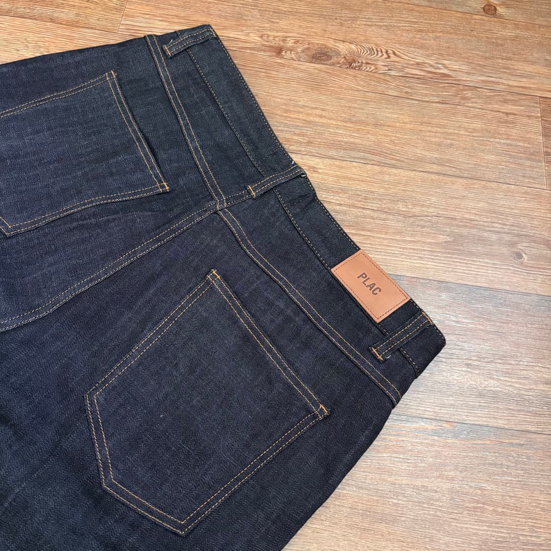 플랙 36 스판 크롭 밀란 루즈 테이퍼드 청바지 데님 새제품급 상품이미지4