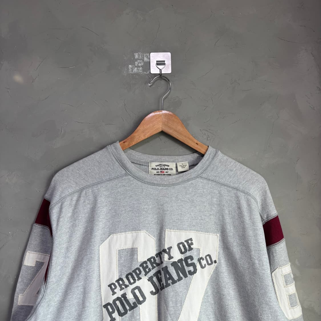 폴로 랄프로렌 폴로 진스 롱슬리브 그레이 상품이미지2