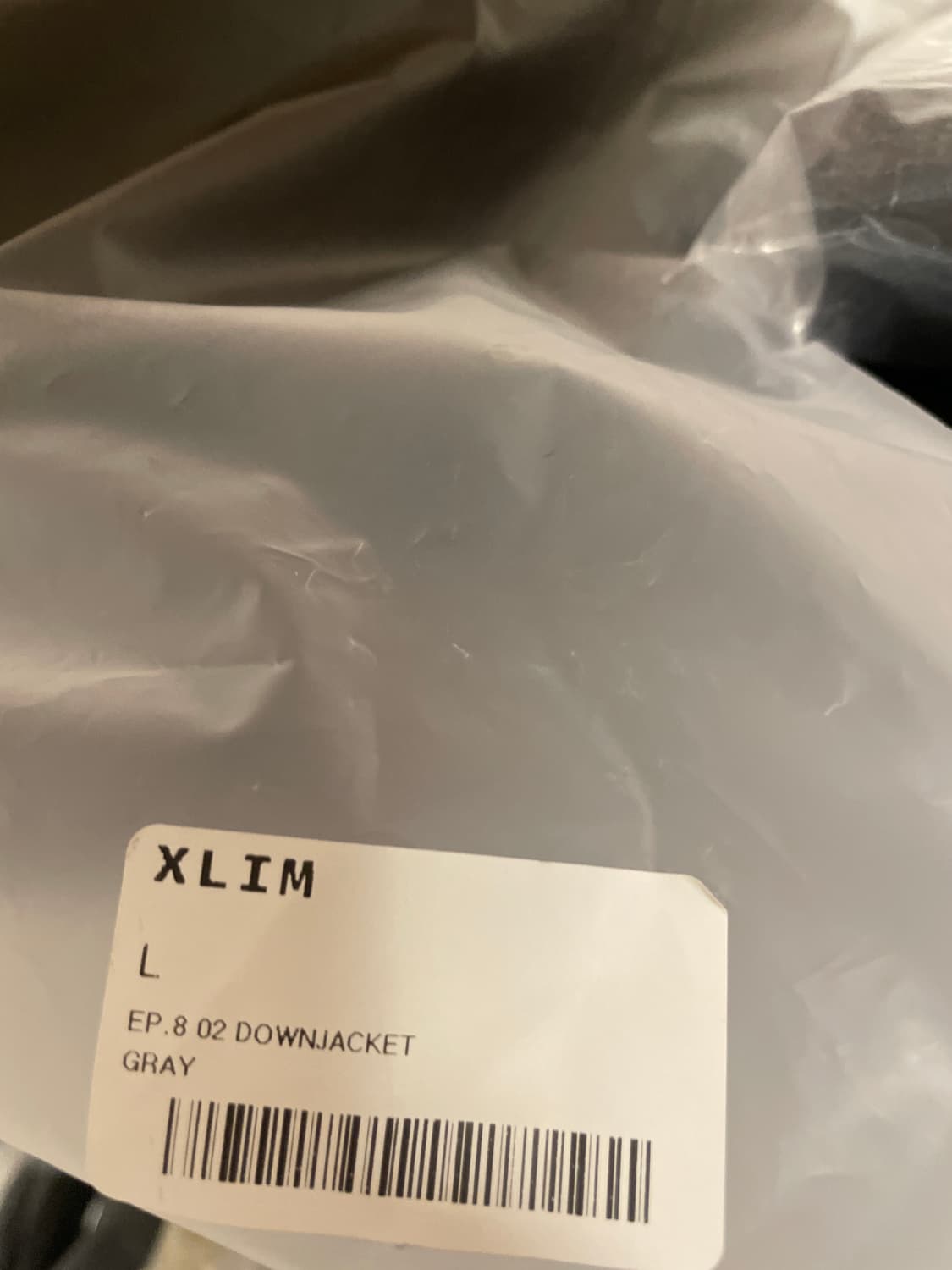 [L] Xlim 엑슬림 EP.8 02 그레이 다운 경량 패딩 자켓 상품이미지6