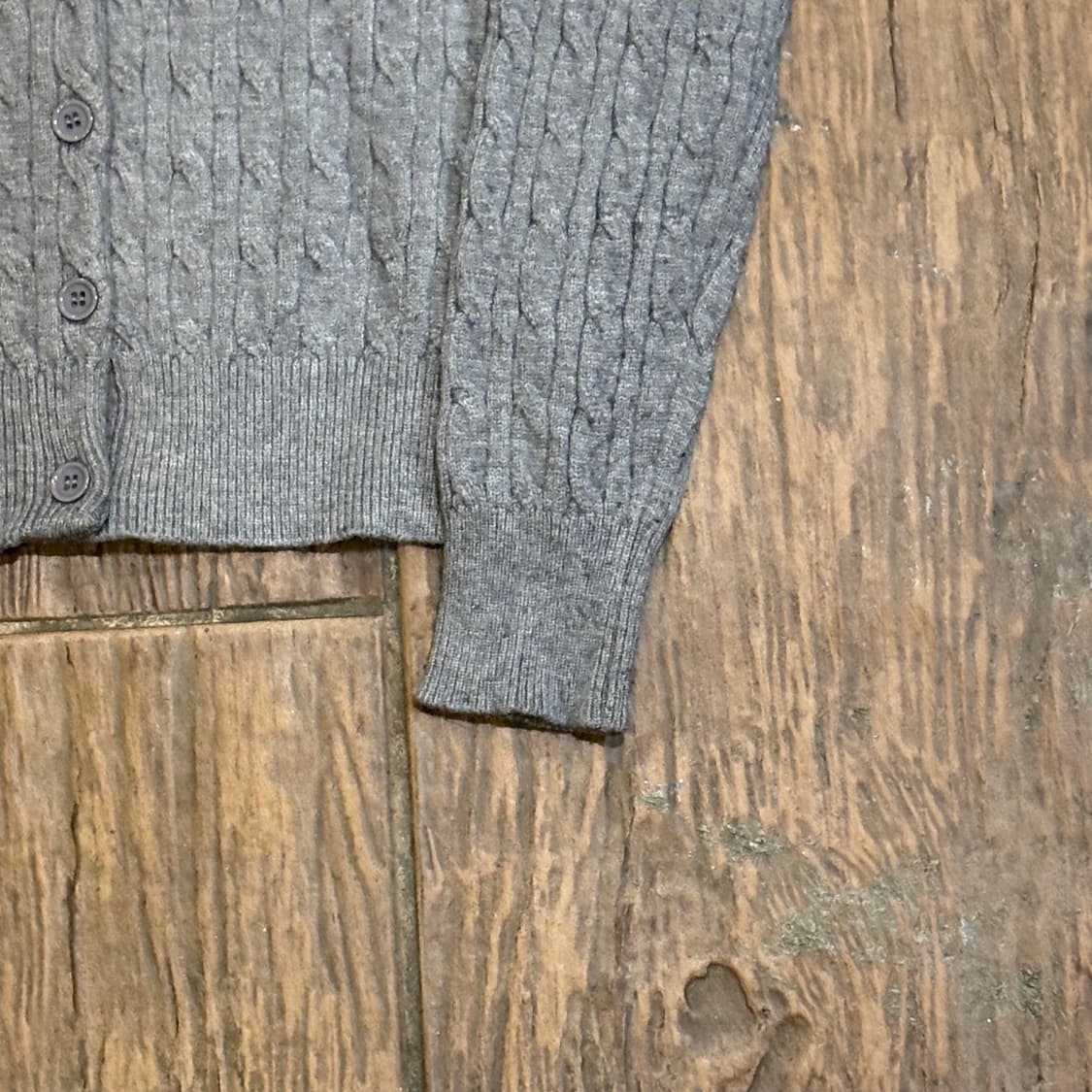 [HI] Polo 폴로 케이블 니트 가디건 그레이 상품이미지2