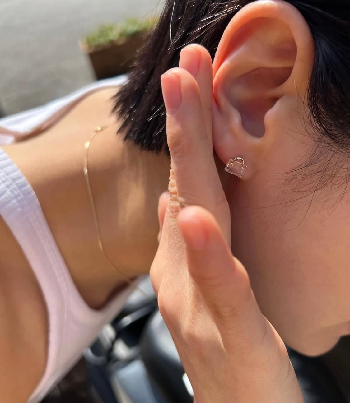Coldframe padlock earings 콜드프레임 자물쇠이어링 상품이미지1