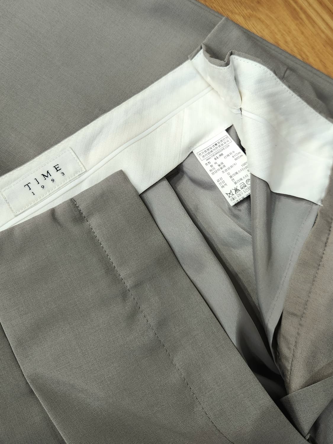 (새상품)한섬 타임 핀턱슬랙스 상품이미지7