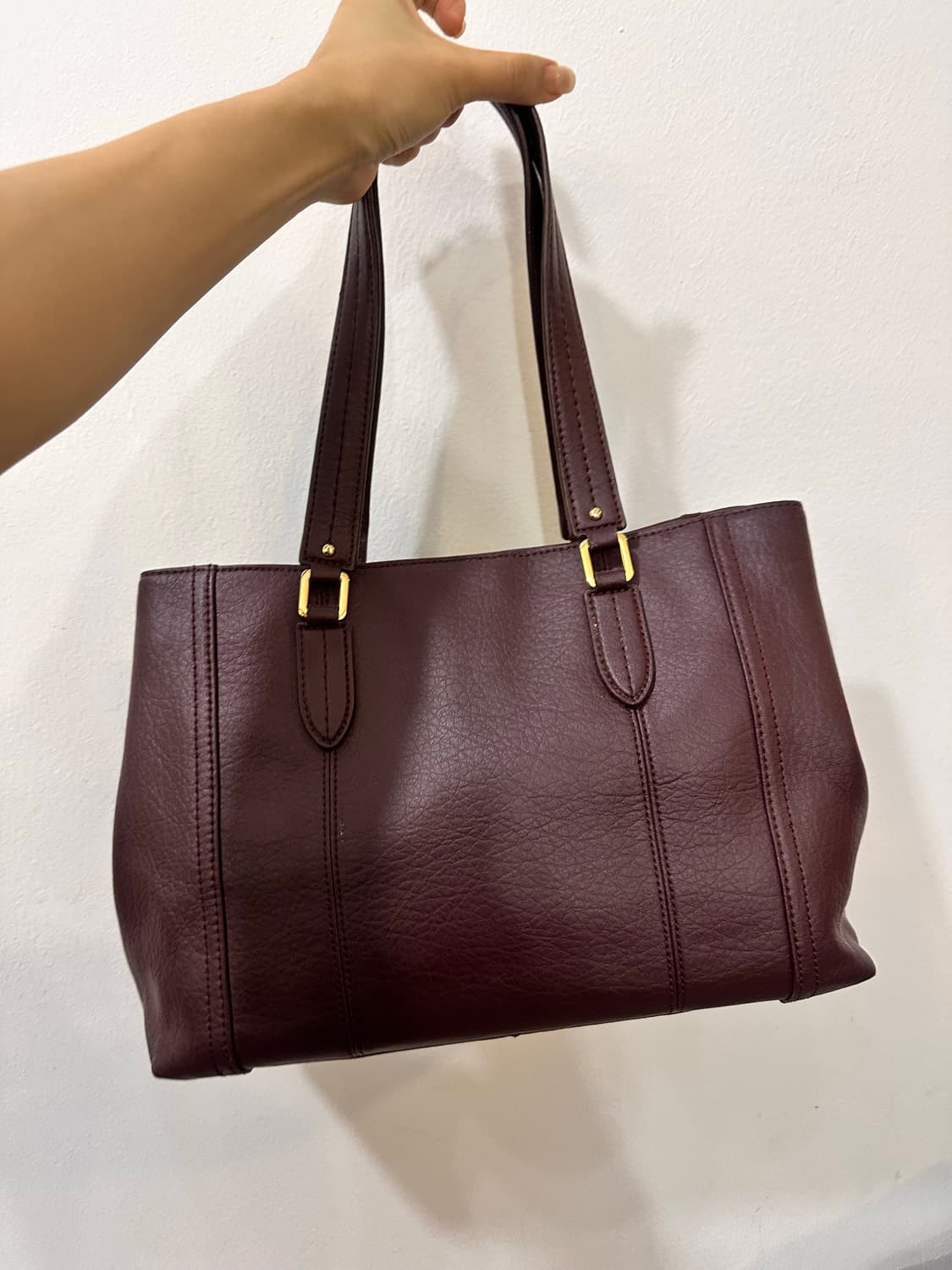 랄프로랜 버건디 토트백 상품이미지2