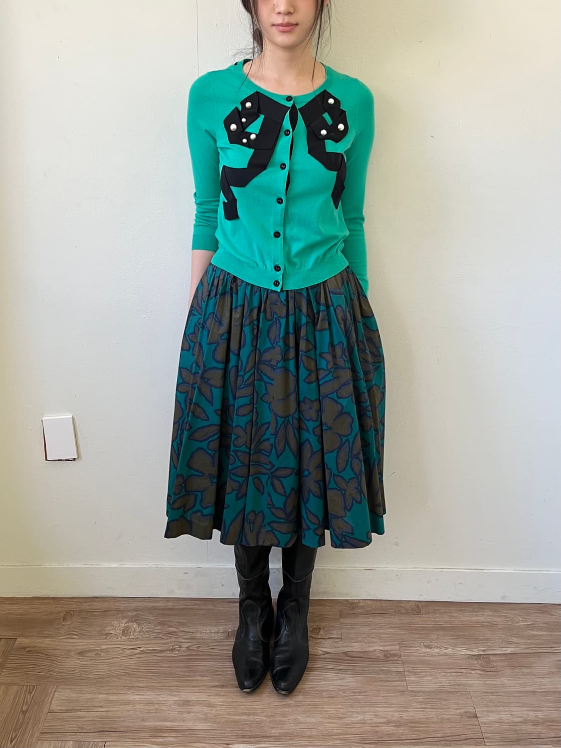 80‘s YSL 플라워 스커트 상품이미지8