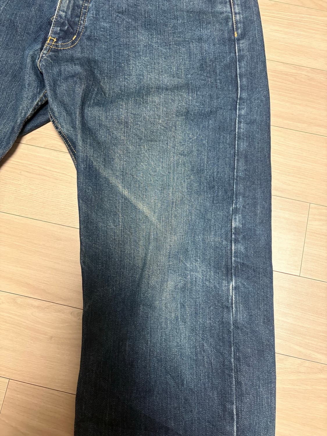 타미진스 레터링 워싱 데님팬츠 상품이미지4