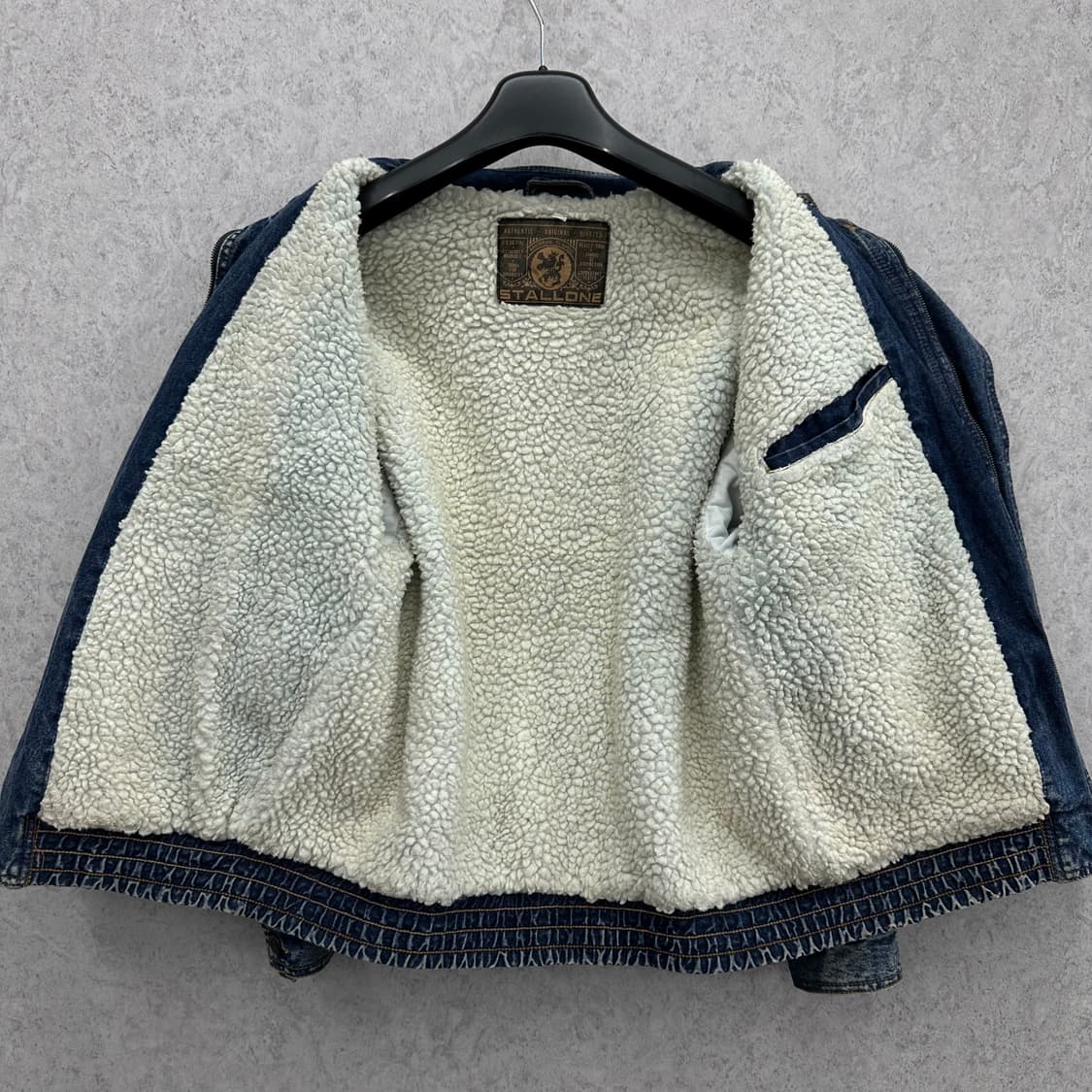 95 STALLONE 80s 남자 셰르파 람보 데님 자켓 상품이미지3