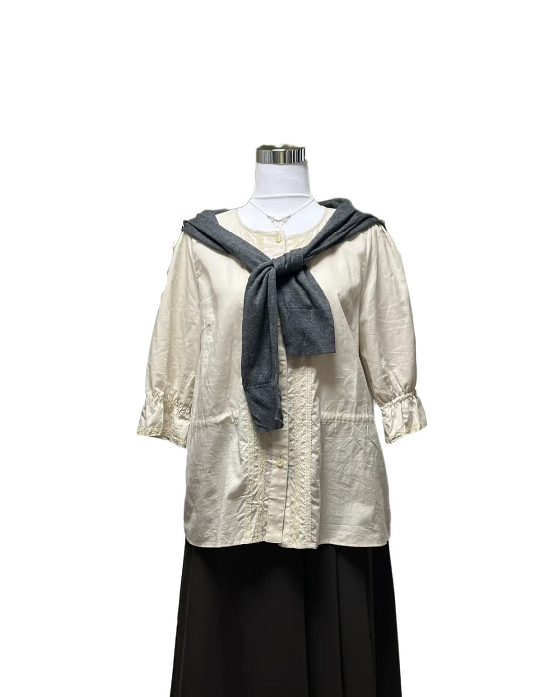 Simple lace blouse 상품이미지7