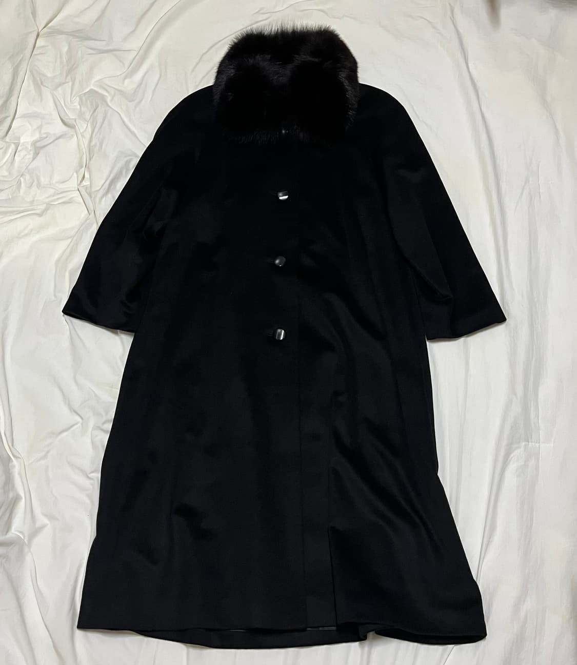 빈티지 ) 퍼 캐시미어 롱코트 상품이미지2