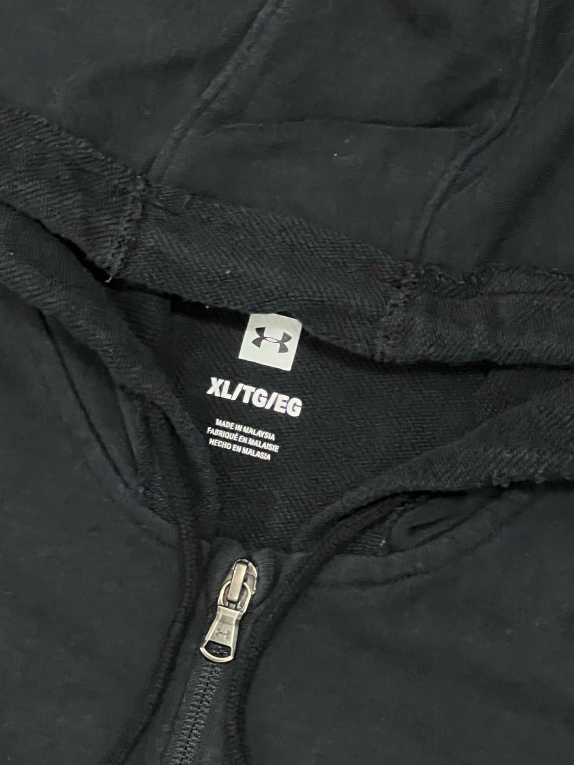 (XL) 언더아머 후드집업 블랙 상품이미지2