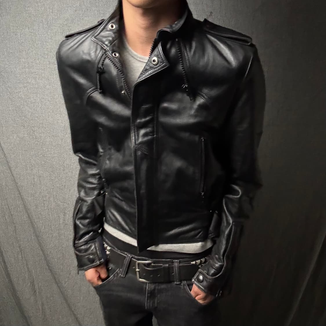 japan vintage 나폴레옹 양가죽 자켓 상품이미지1