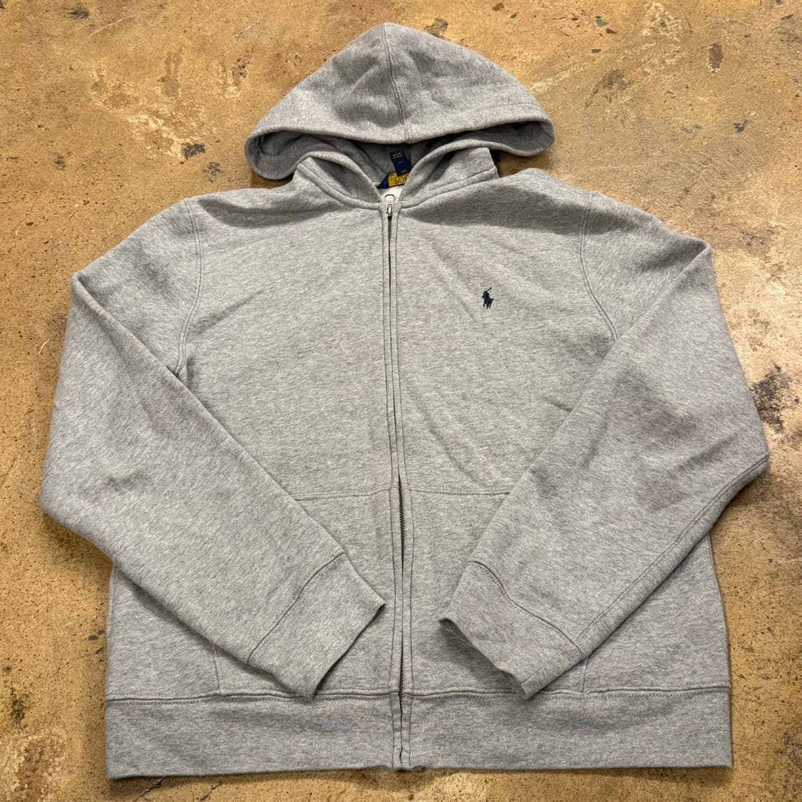 폴로 랄프로렌 그레이 후드집업 상품이미지2