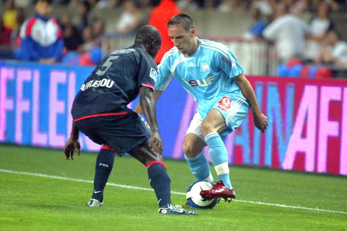 ♤필독♤ Feat 프랭크 리베리 06/07 올림피크 마르세유 어웨이 L 상품이미지4