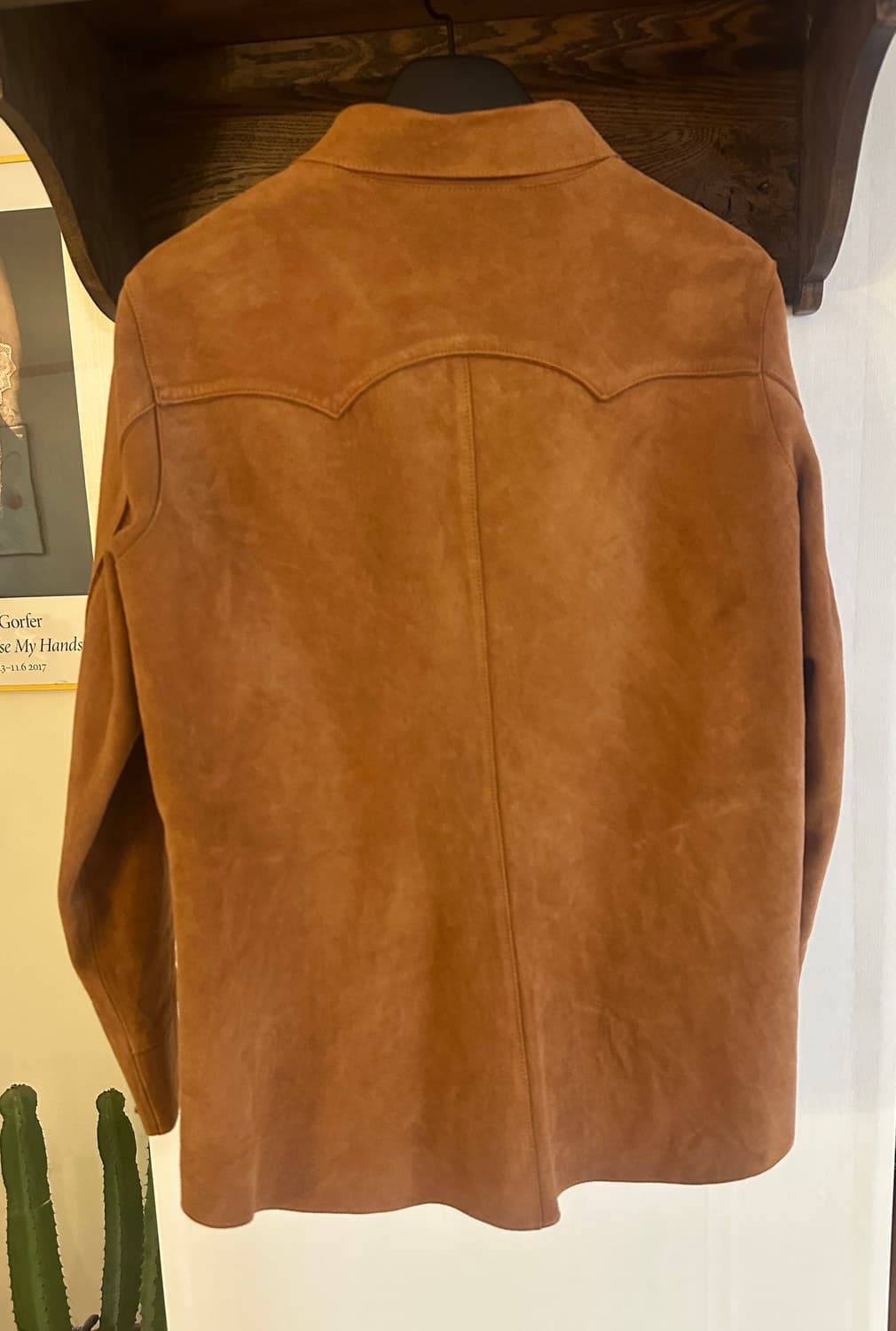 standalone 스탠드얼론  고트 가죽 셔츠 브라운 (1 사이즈) 상품이미지2