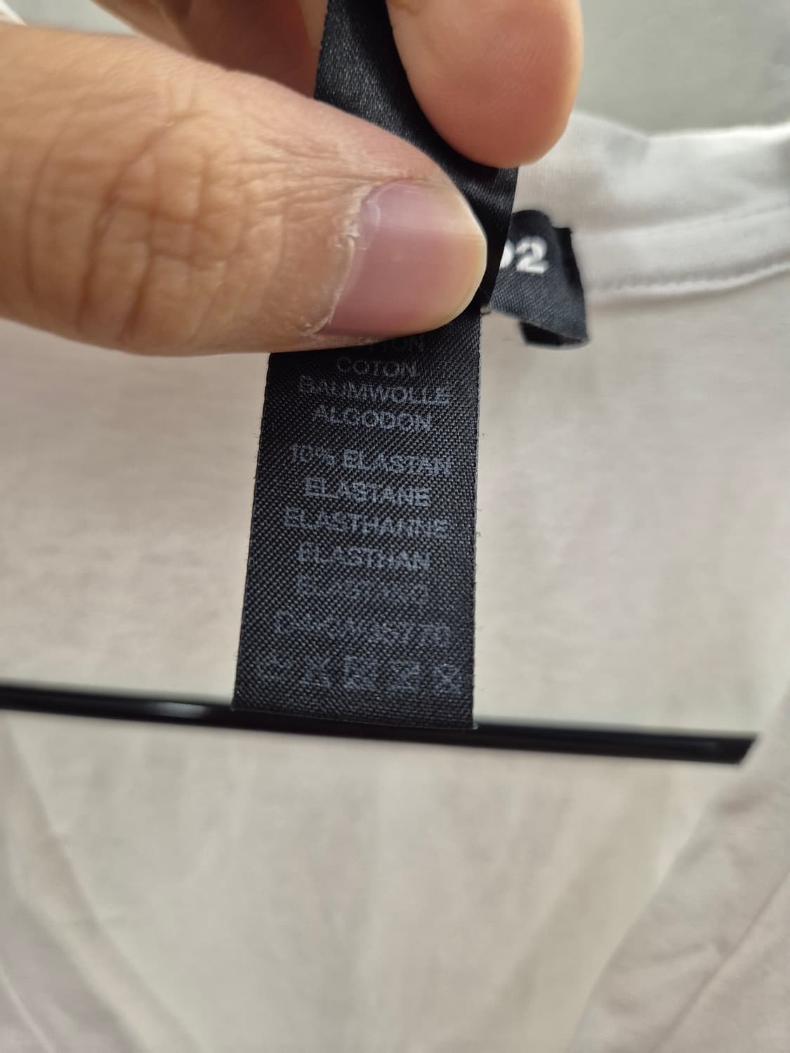 DSQUARED2 화이트 브이넥 티셔츠 L 상품이미지8