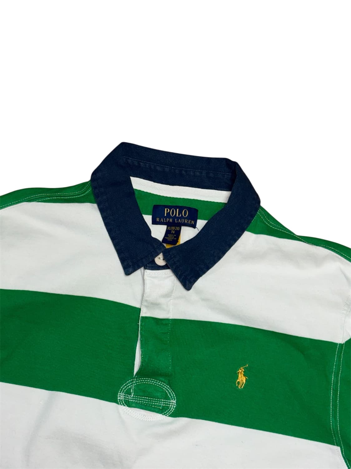 폴로 랄프로렌 스트라이프 럭비티 카라티 (qr인증) 상품이미지4