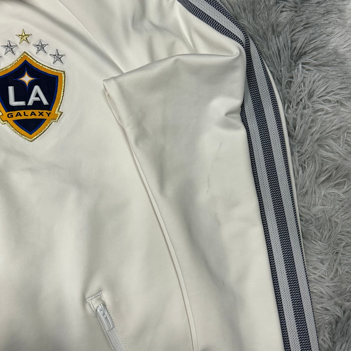 아디다스 LA갤럭시 트랙탑 화이트 XXL 상품이미지3