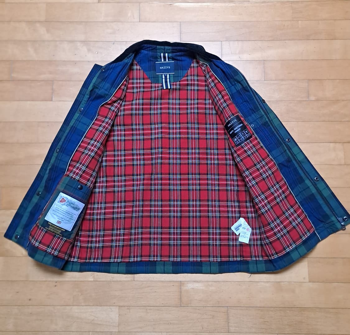 (택포) 헤지스 22FW 블랙와치 클래식 필드자켓 110 B39 상품이미지7