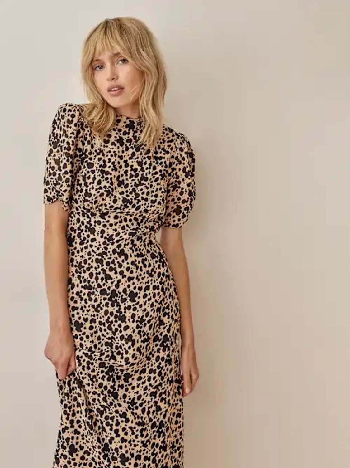 새상품 리포메이션 더스크 드레스 레오파드 블리츠 - 사이즈 02 상품이미지4