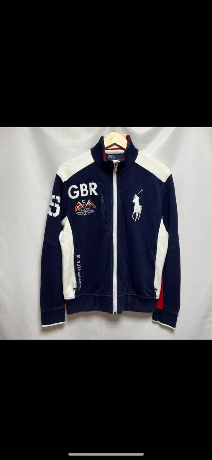 [정품/M] 폴로 랄프로렌 레이싱 빅포니 네이비 집업/자켓 상품이미지1
