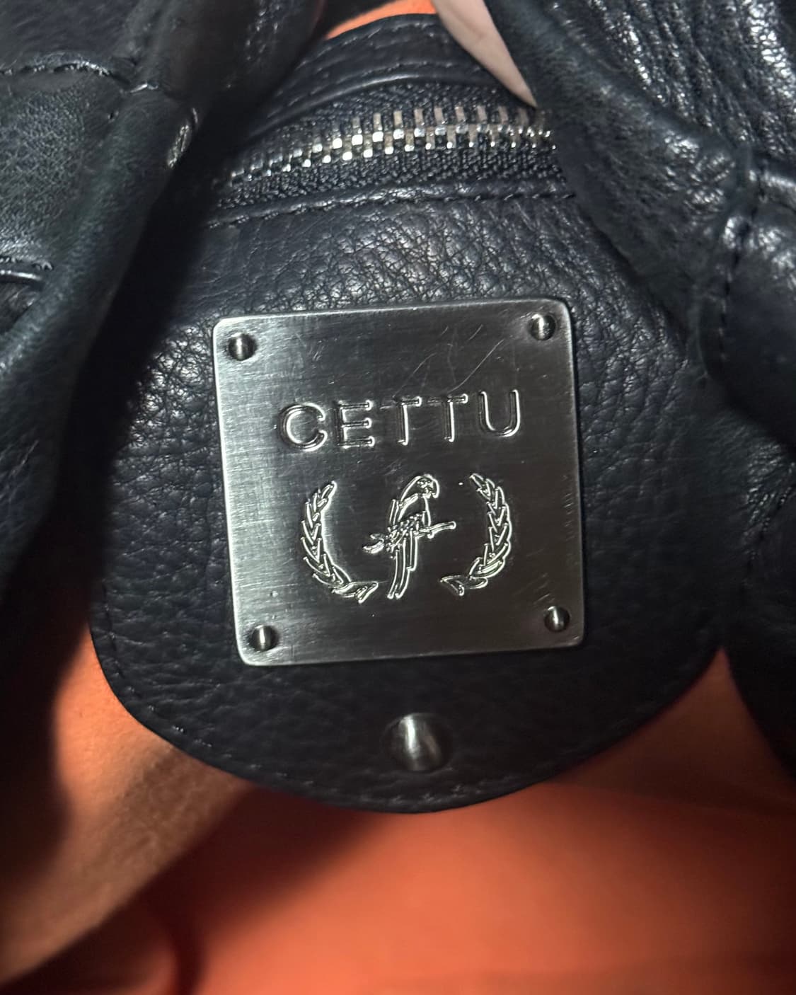 CETTU 찡 스터드 블랙 레더 소가죽 프린지 웨스턴 숄더백 고스 펑크 상품이미지9