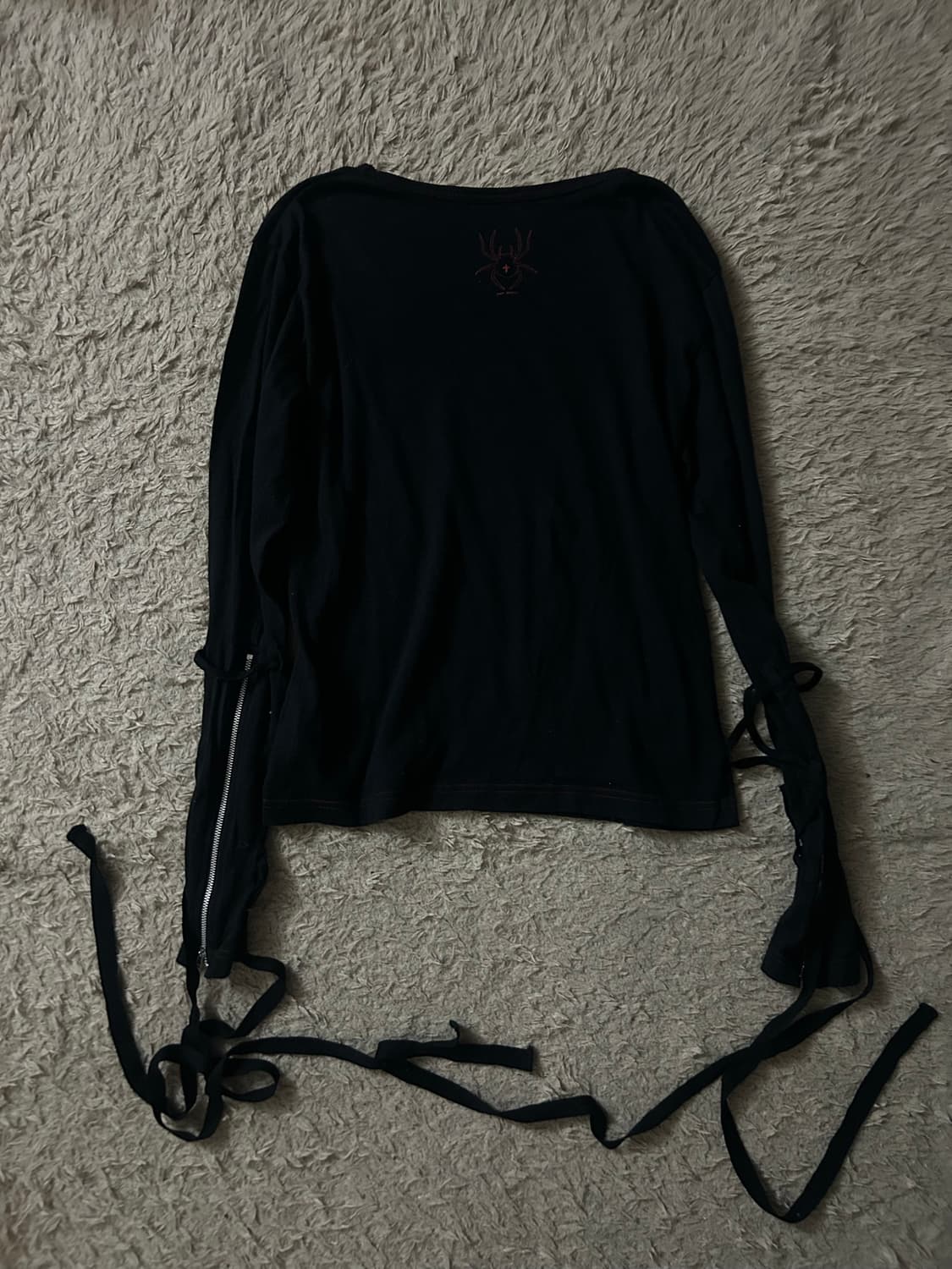 B.P.N spider lace zip long sleeve 상품이미지1