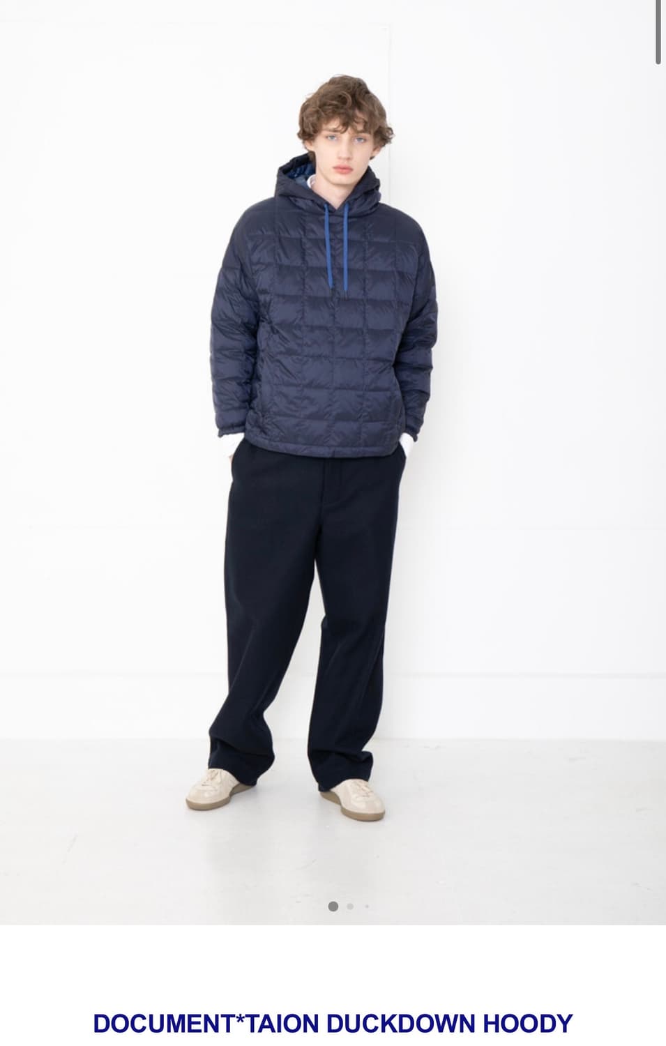  (새제품) 도큐먼트 x 타이온 다운 후드 상품이미지1