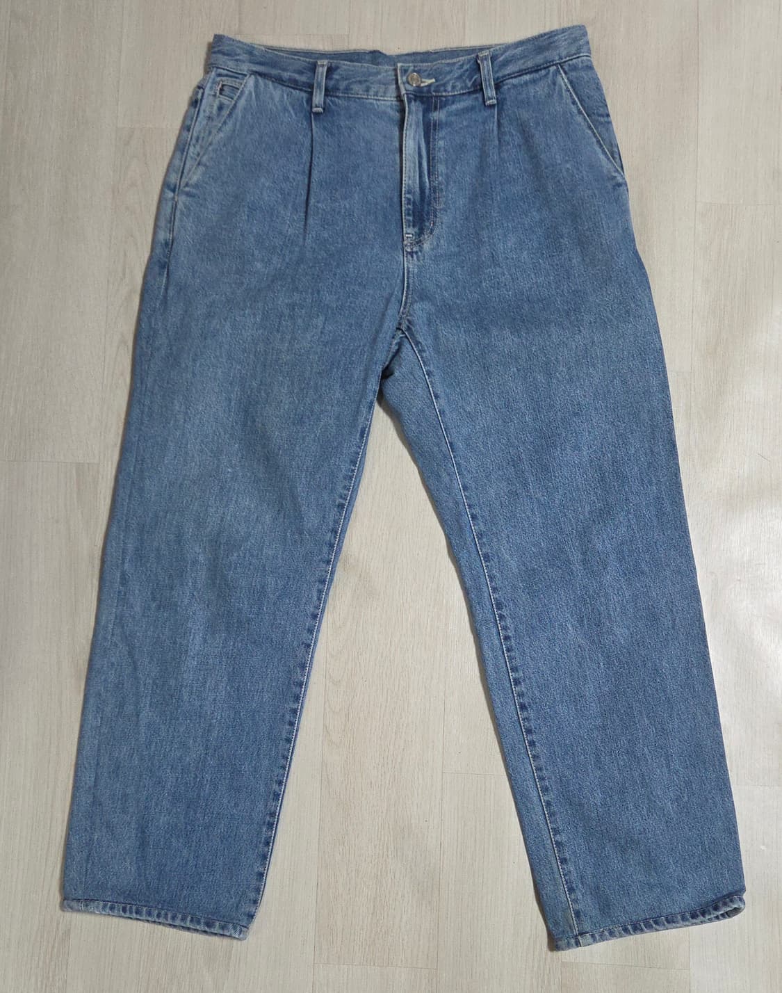 (착샷) 올드비 oldbe 원턱 데님 팬츠 상품이미지1