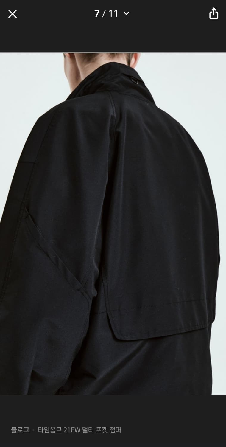 타임옴므 블랙 멀티 포켓 쉘파카 상품이미지6