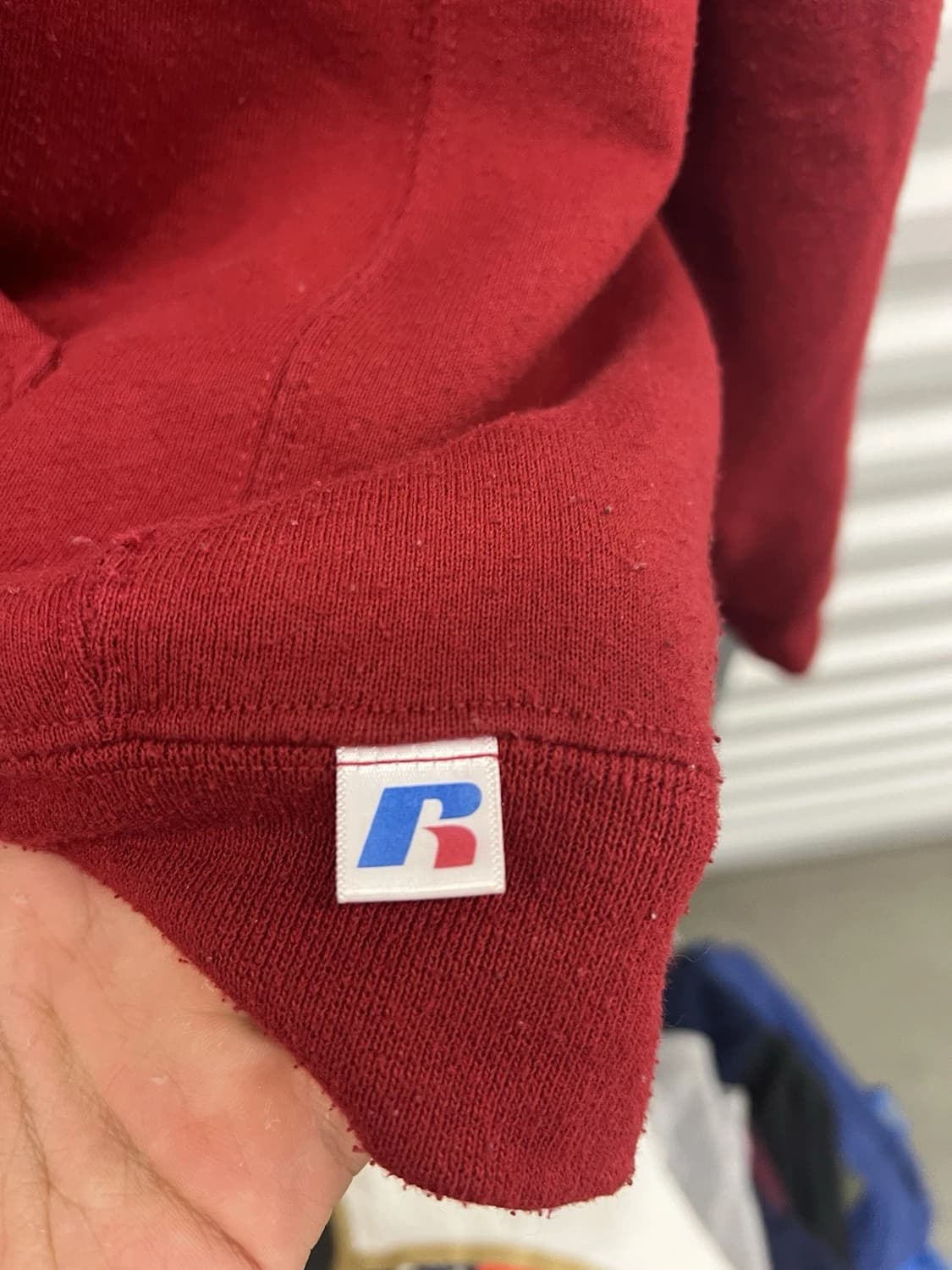 러셀 애슬레틱 스웻 후드집업 레드 상품이미지2