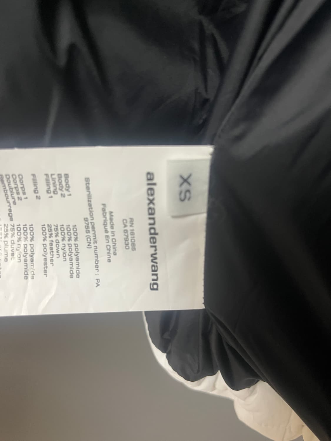 알렉산더왕 25fw 신상 크롭 패딩xs 상품이미지9