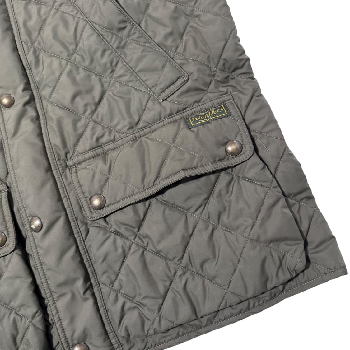 신형 폴로 랄프로렌 올리브 카키 퀼팅조끼 상품이미지4
